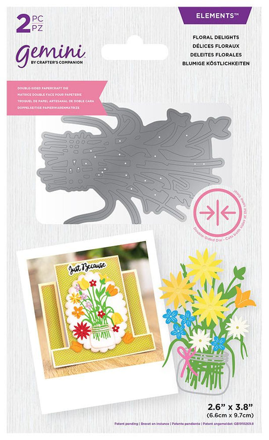 Gemini Double-Sided Layerable Topper & Image Die - Floral Delights