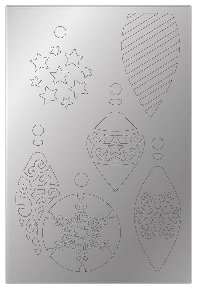 Gemini Double-Sided Create-a-Card Die - Festive Ornaments