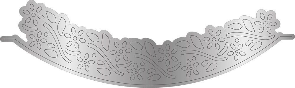 Gemini Curved Border Edgeable Die - Dainty Daisies