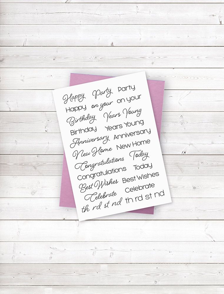 CC Clear Acrylic Stamps - Everyday Sentiments