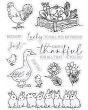 Natures Garden Farmhouse Clear Acrylic Stamp - Simply Thankful