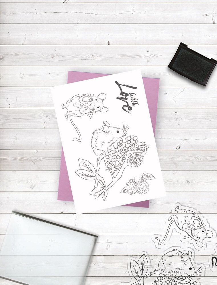 Crafters Companion Photopolymer Stamp - Field Mice