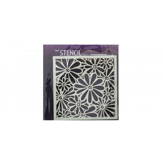 Be Creative 7x7 Stencil Flower Blooms