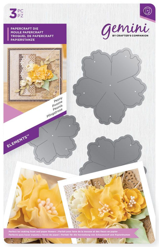 Gemini Elements Flower Forming Foam Die - Peony