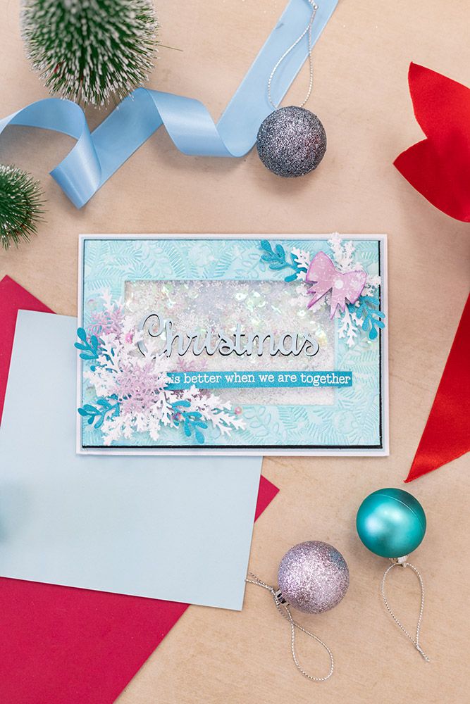 Sara Signature - Frosty and Bright - Stamp and Die - Merry Christmas Sentiments