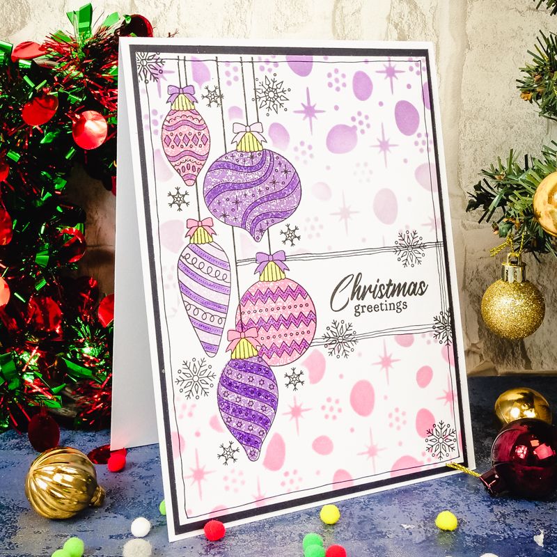 For the Love of Stamps - Baubles & Snowflakes A5 Stamp Set