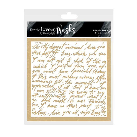 For the Love of Masks - Splendid Script