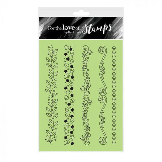 For the Love of Stamps - Floral Flourishes A6 Stamp Set