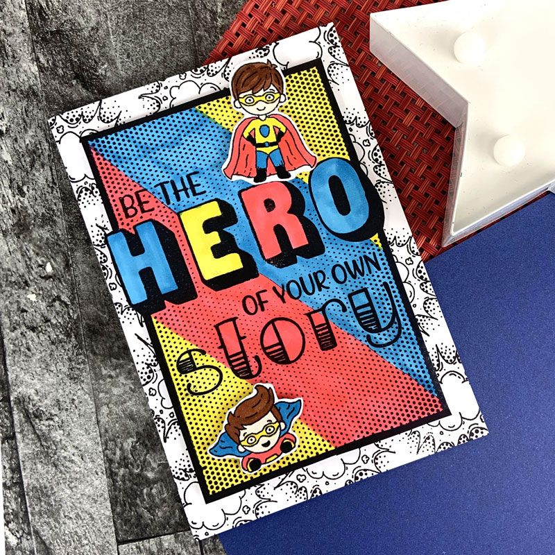 For the Love of Stamps - Be the Hero A6 Stamp Set