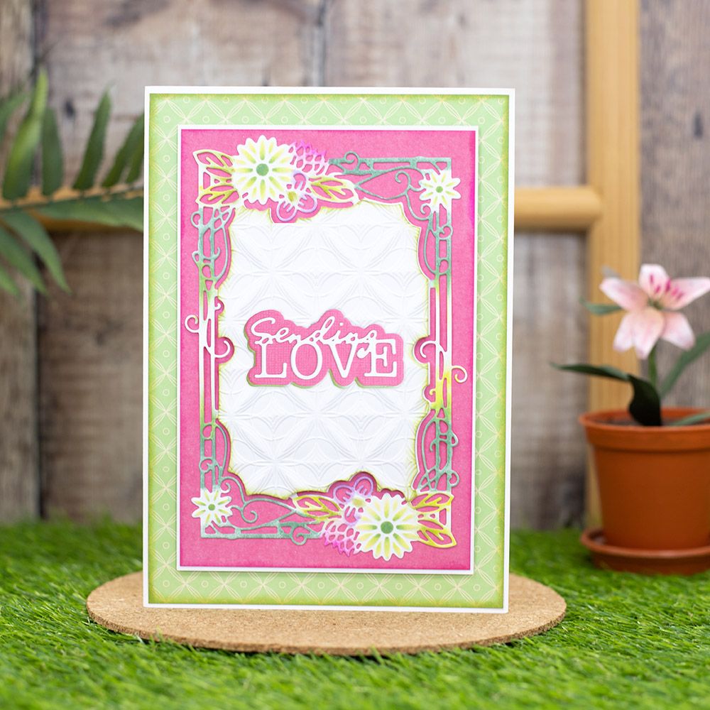 Sharon Callis Crafts Arts n Flowers Garden Florals Die - Pretty Posies Frame