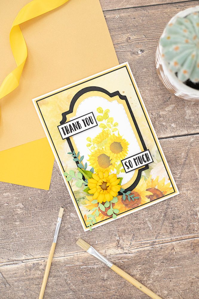 Natures Garden Sunflower Collection Photopolymer Stamp - Sunflower Bouquet