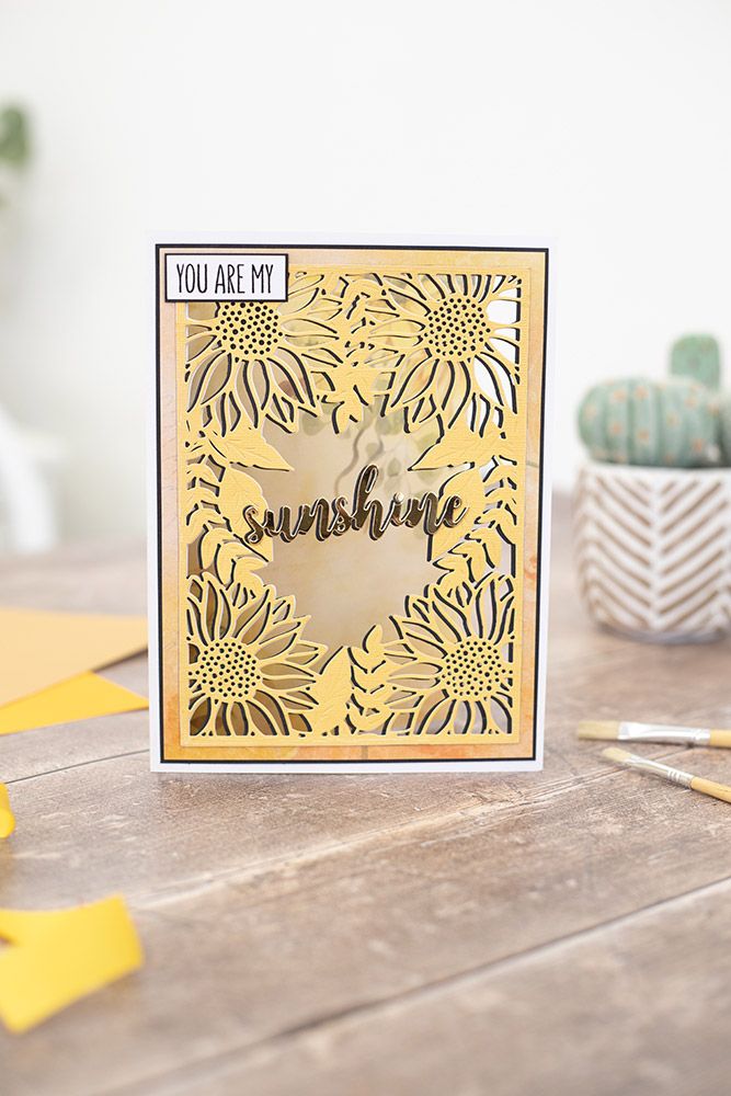 Natures Garden Sunflower Collection Stamp and Die - Hello Sunshine