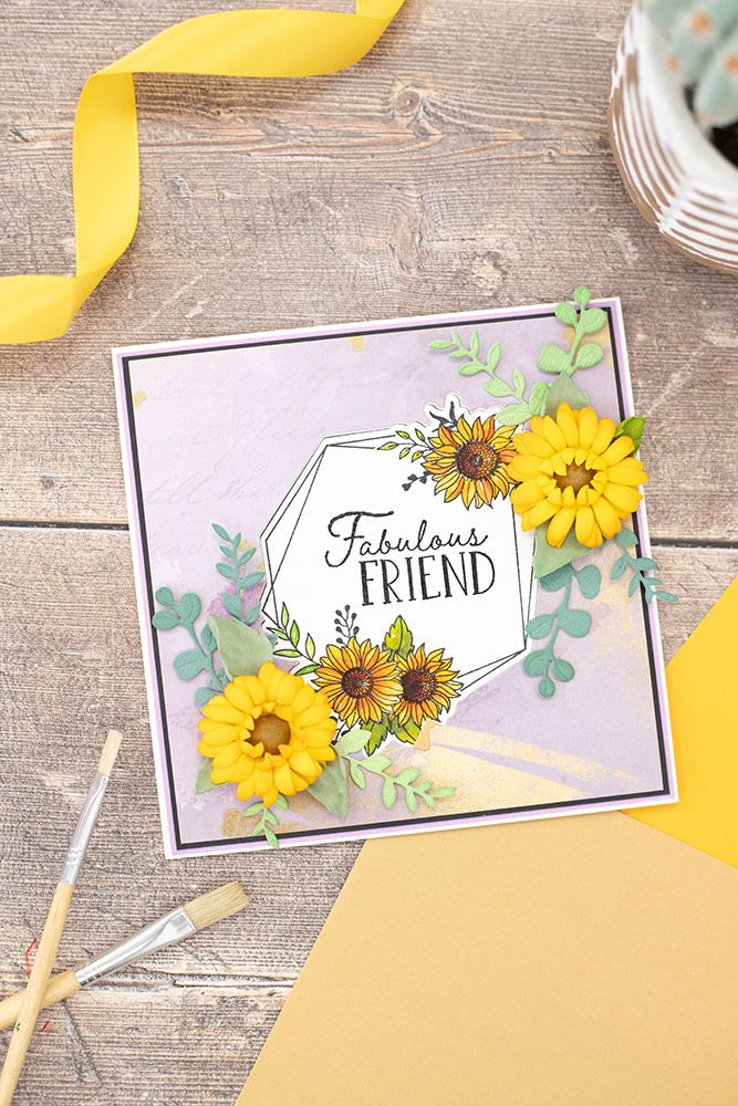 Natures Garden Sunflower Collection Stamp and Die - Fabulous Frame