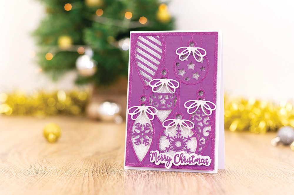 Gemini Double-Sided Create-a-Card Die - Festive Ornaments