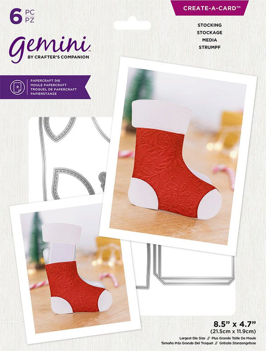 Gemini - Create-a-Card - Message Reveal Dies - Stocking