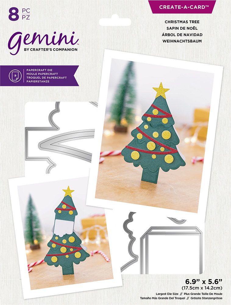 Gemini - Create-a-Card - Message Reveal Dies - Christmas Tree