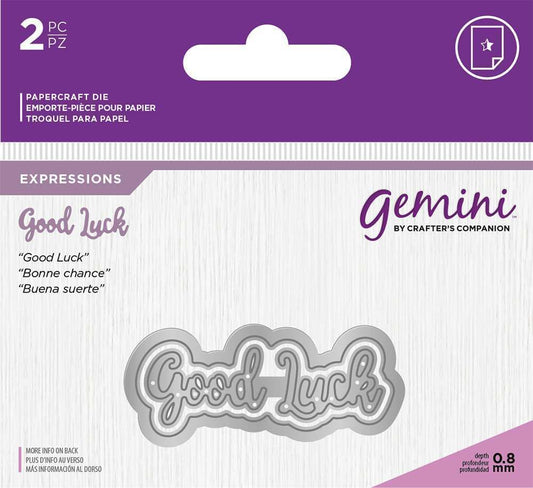 Gemini Expressions Metal Die - Good Luck
