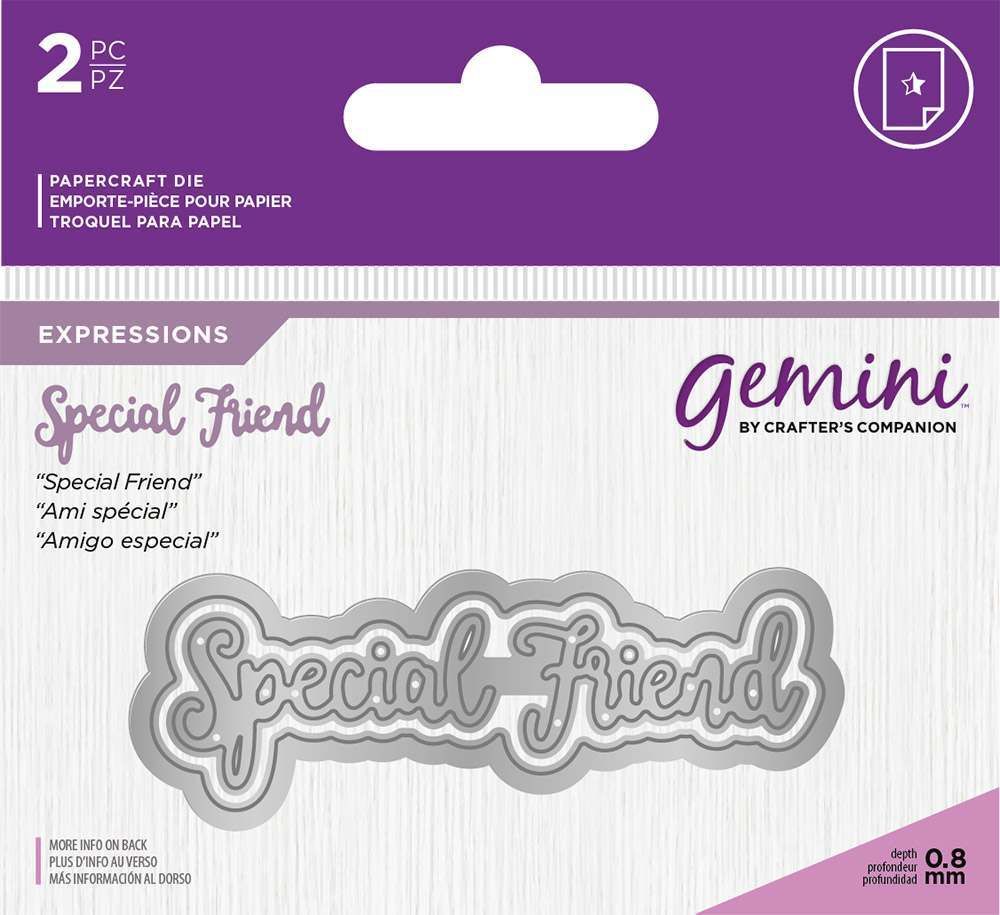 Gemini Expressions Metal Die - Special Friend