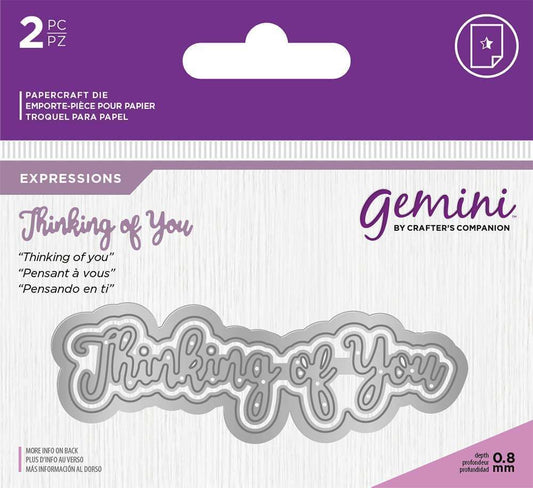 Gemini Expressions Metal Die - Thinking of You