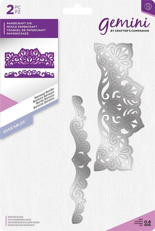 Gemini Die - Edgeable - Baroque Border