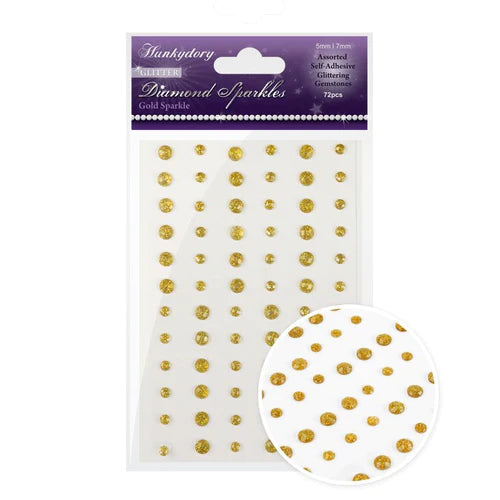 Diamond Sparkles Glitter Gemstones - Gold Sparkle