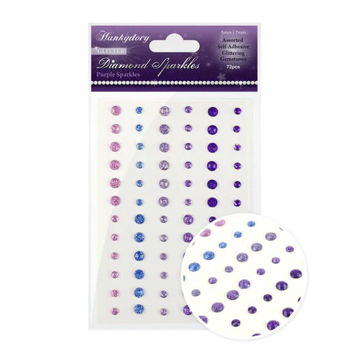 Diamond Sparkles Glitter Gemstones - Purple Sparkles