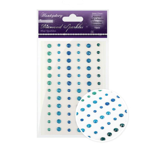 Diamond Sparkles Glitter Gemstones - Blue Sparkles