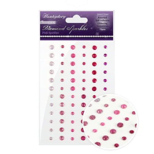 Diamond Sparkles Glitter Gemstones - Pink Sparkles