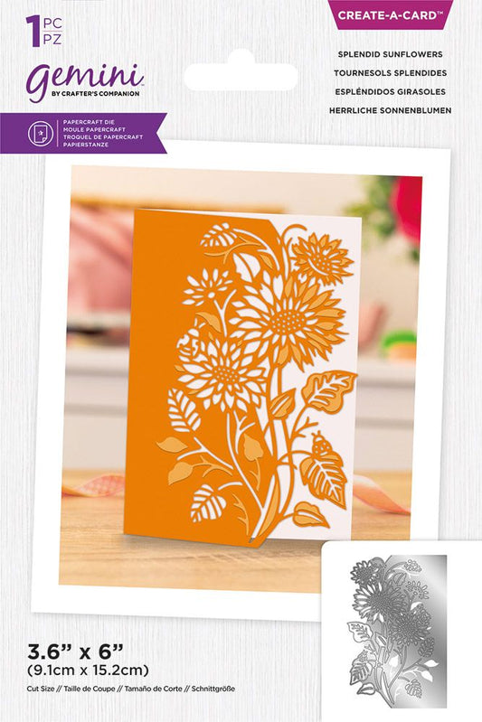 Gemini - Create a Card - Splendid Sunflowers