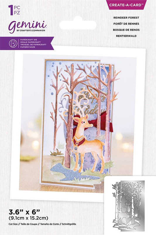 Gemini Create a Card Die - Reindeer Forest