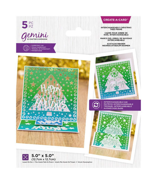 Gemini Create-A-Card Interchangeable Christmas Tree Frame Die