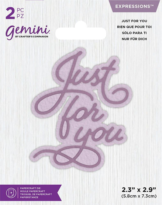 Gemini Die - Core Sentiments -  Just for You