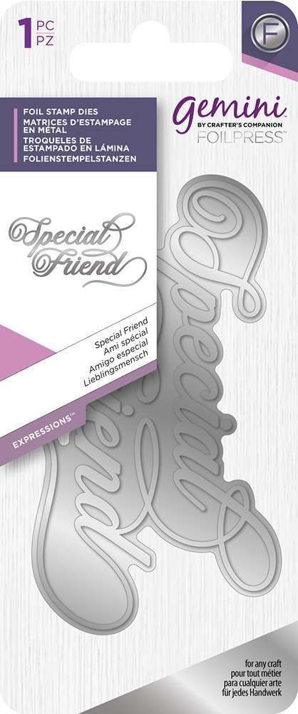 Gemini - Foil Stamp Word Die -  Special Friend