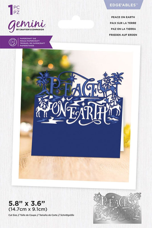 Gemini - Metal Die - Edgeable - Peace on Earth