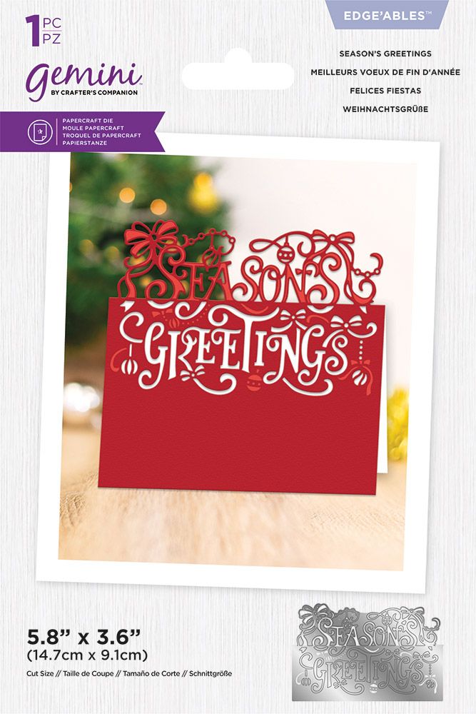 Gemini - Metal Die - Edge'able - Season's Greetings