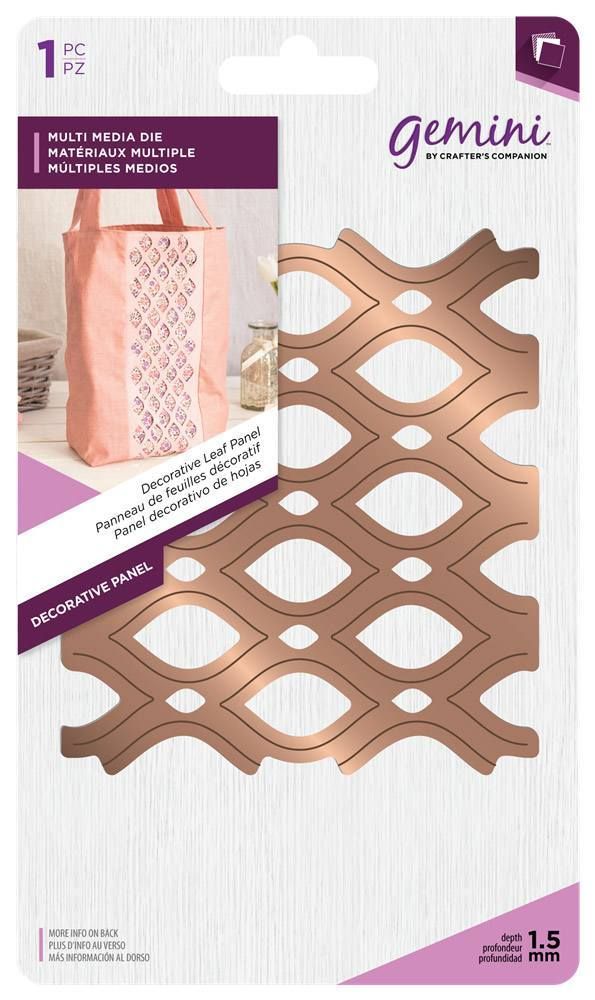 Gemini Multi Media Metal Die - Decorative Leaf Panel