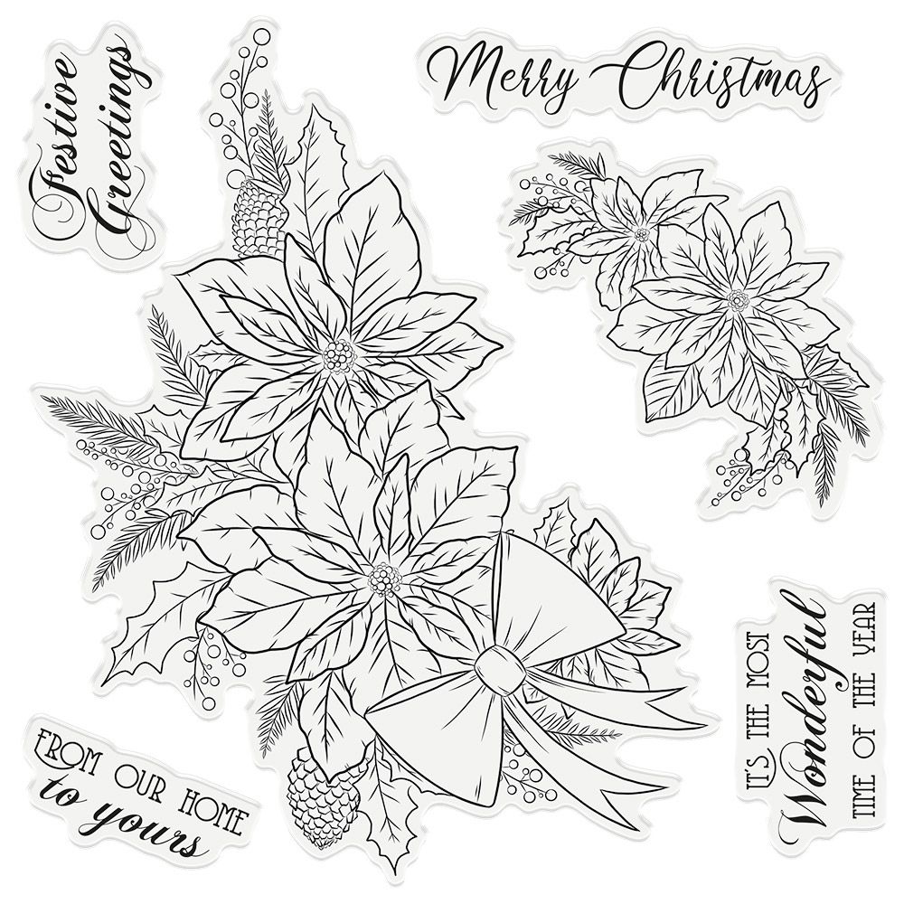 Gemini Stamp & Die - Festive Poinsettia