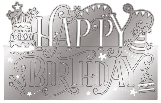 Gemini - Metal Die - Edgeables - Happy Birthday