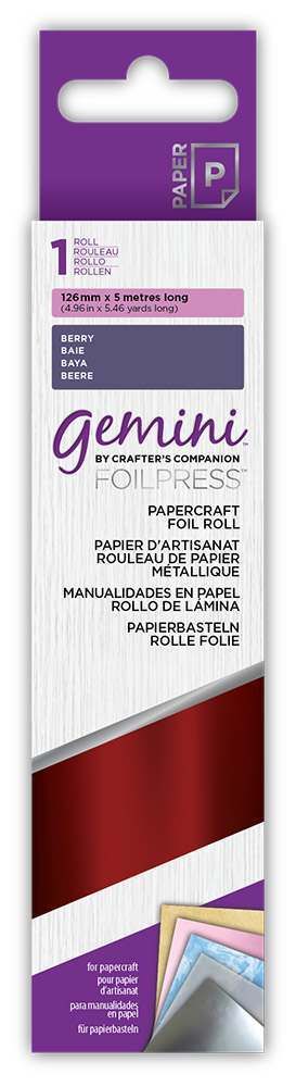 Gemini FOILPRESS Papercraft Foil - Berry