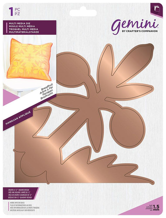 Gemini Multi Media Hawaiian Applique Die - Breadfruit