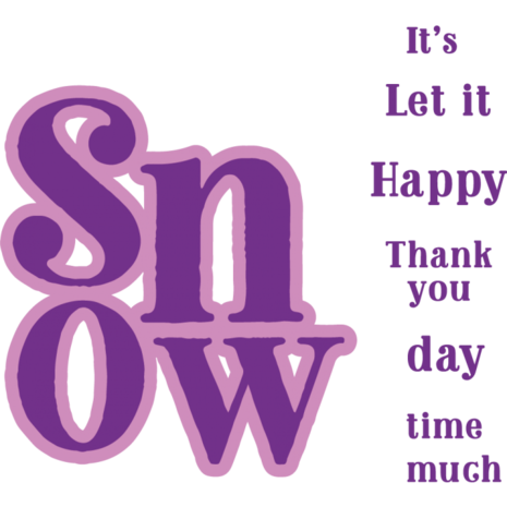 Gemini Floral Sentiment Stamp and Die - Snow