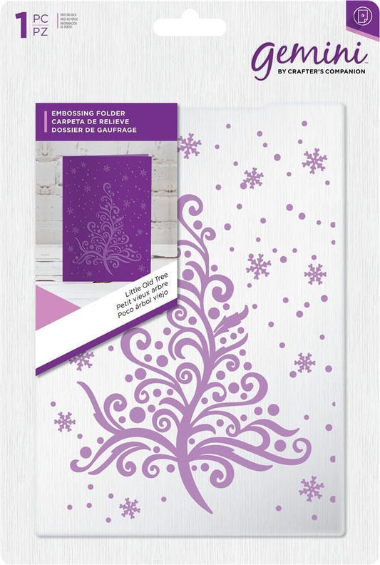 Gemini 5 x 7 Embossing Folder - Little Old Tree