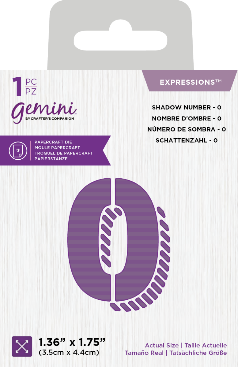 Gemini Expressions Die - Shadow Alphabet O