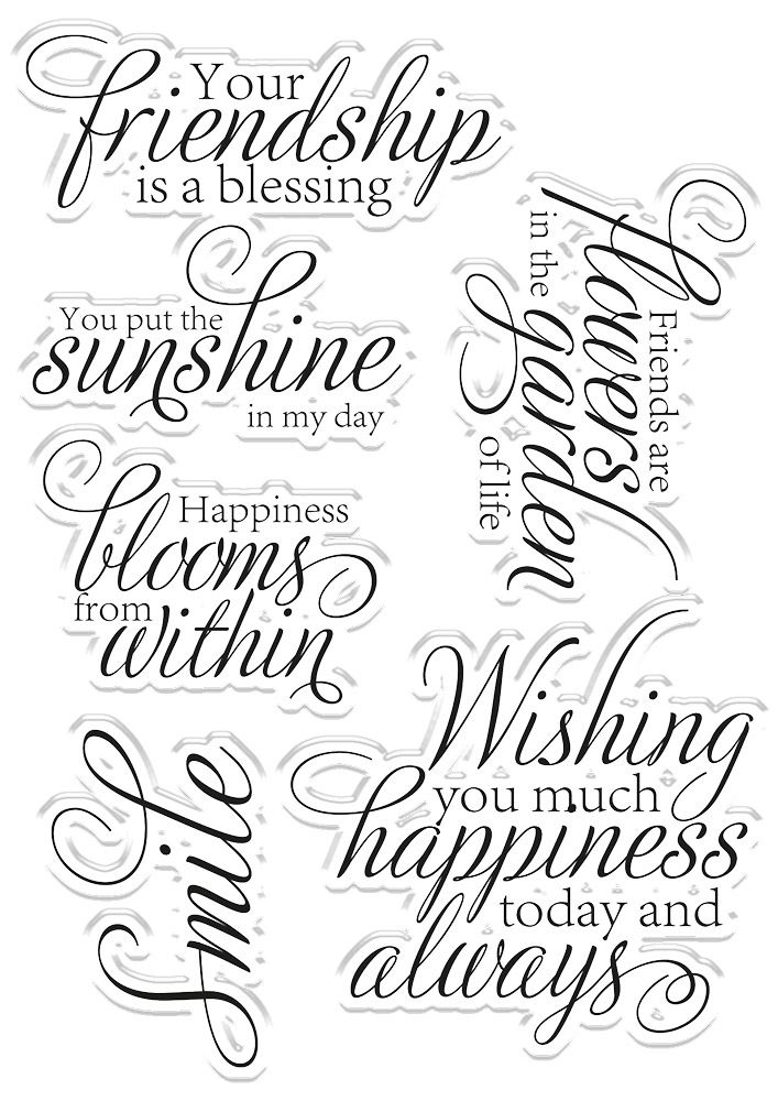 Sara Signature Rose Garden - A6 Photopolymer Stamp - Happiness Blooms