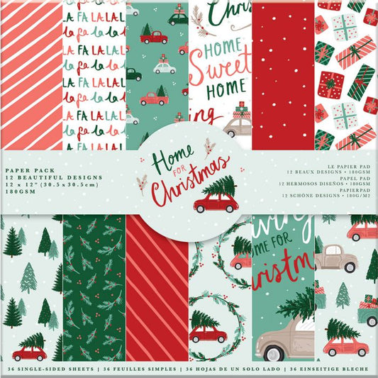 12x12" Paper Pack - Home for Christmas