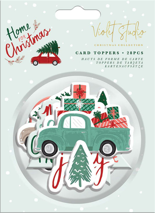 Violet Studios - Assorted Toppers - Home for Christmas