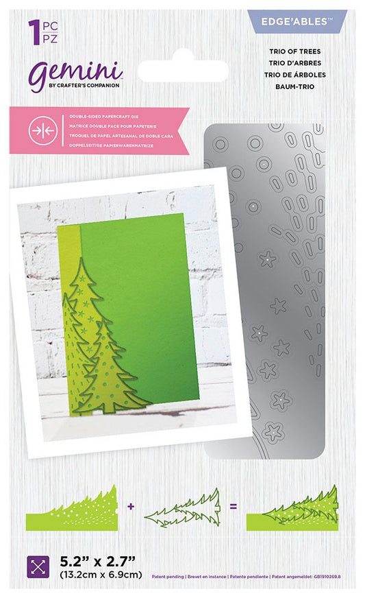 Gemini Christmas Double-Sided Layerable Edgeable Die - Trio of Trees