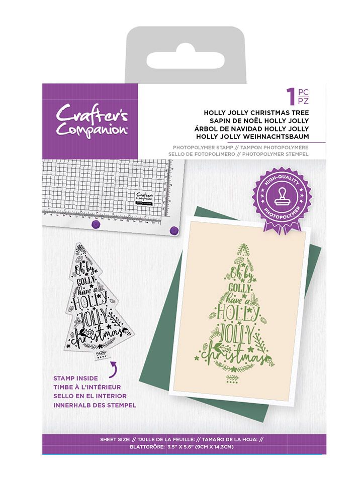 Crafters Companion Photopolymer Stamp - Most Wonderful Tree