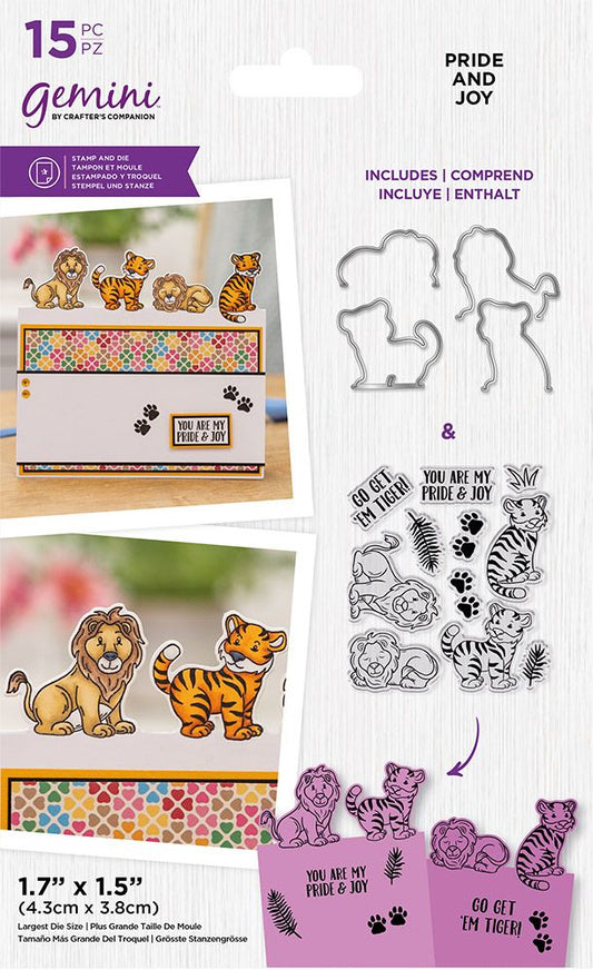 Gemini Cute Character Stamp & Diee - Pride and Joy