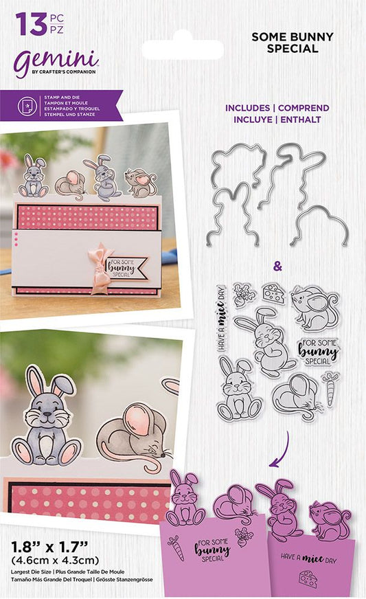 Gemini Cute Character Stamp & Die - Some Bunny Special